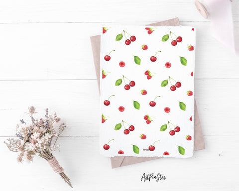Cherries Raspberries Leaves Personalized Vellum Dashboard