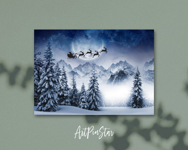 Christmas Santa Personalized Holiday Greeting Card Gifts