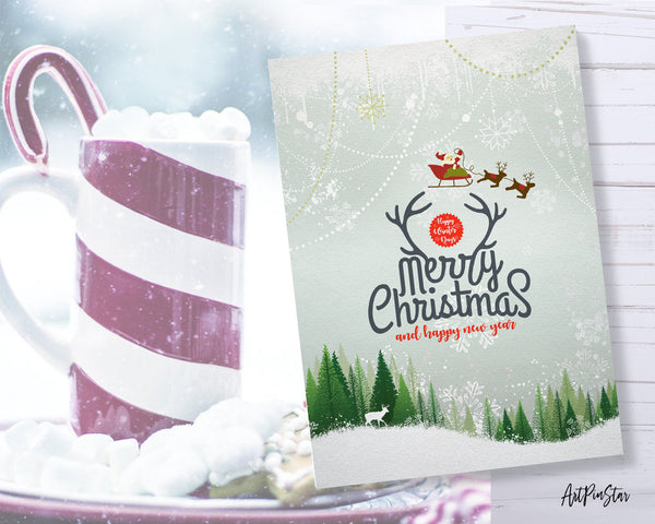 Merry Christmas and a happy new year Personalized Holiday Greeting Card Gifts