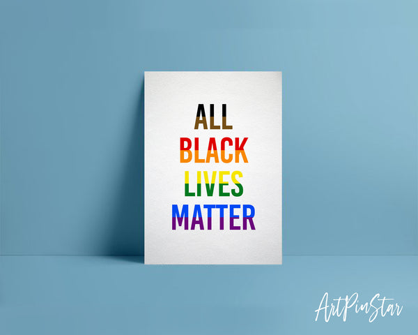 All Black Lives Matter LGBTQ Pride Cards