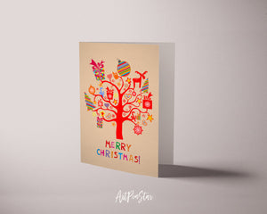 Merry Christmas Personalized Holiday Greeting Card Gifts