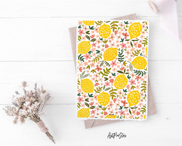 Lemon Flower Personalized Vellum Dashboard