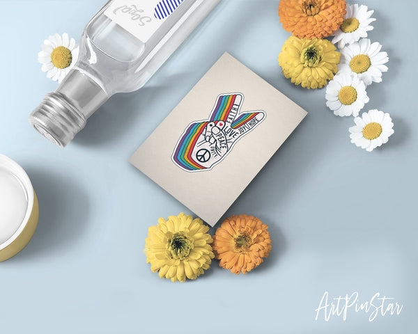 Peace Hand Gesture Sign Love LGBTQ Pride Cards