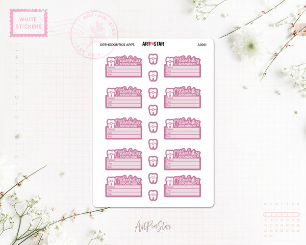 A004l | Orthodontics Appointment, Pink