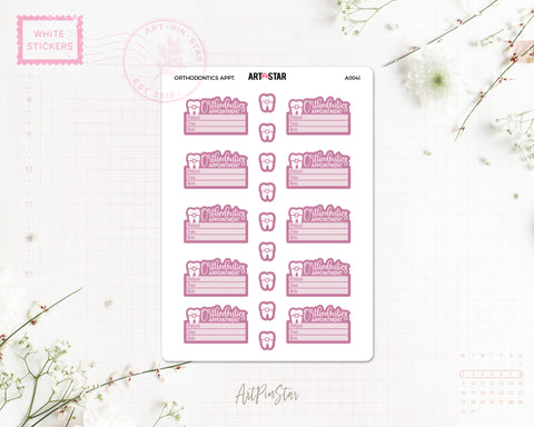 A004l | Orthodontics Appointment, Pink