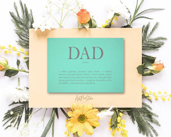 Dad meaning Father's Day Occasion Greeting Cards