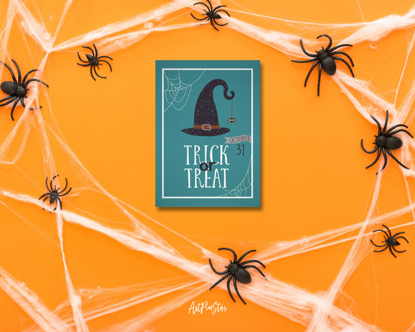 Trick or Treat October 31 Halloween Custom Holiday Greeting Card