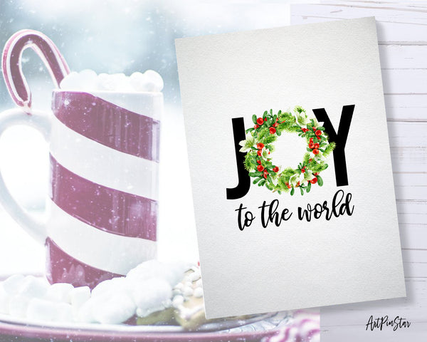 Joy to the world Personalized Holiday Greeting Card Gifts