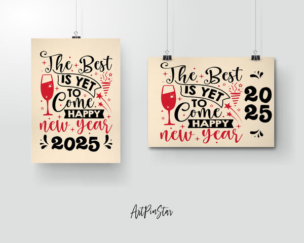 The best is yet to come happy new year 2025 Happy Customized Greeting Card