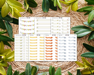 Ribbon Banner Clear Stickers