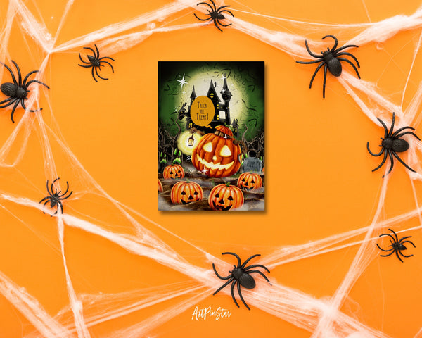 Trick or Treat RIP Halloween Custom Holiday Greeting Card