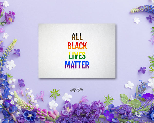 All Black Lives Matter LGBTQ Pride Cards