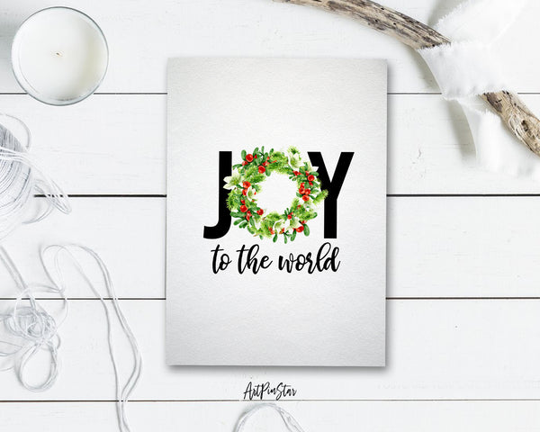 Joy to the world Personalized Holiday Greeting Card Gifts