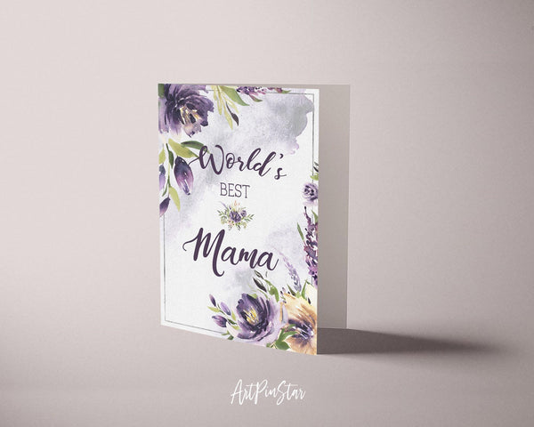 World's best mama Mother's Day Occasion Greeting Cards