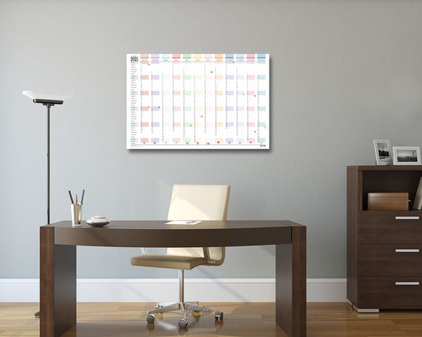 2025 Pastel Customizable Yearly Wall Calendar