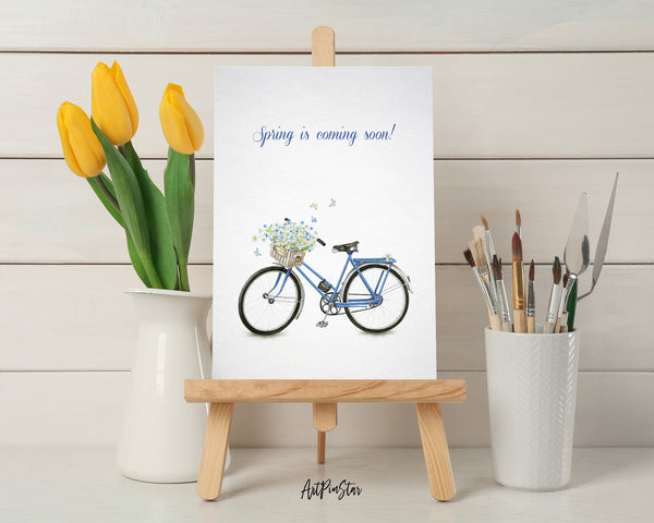 Spring is coming soon Customizable Season Greeting Cards