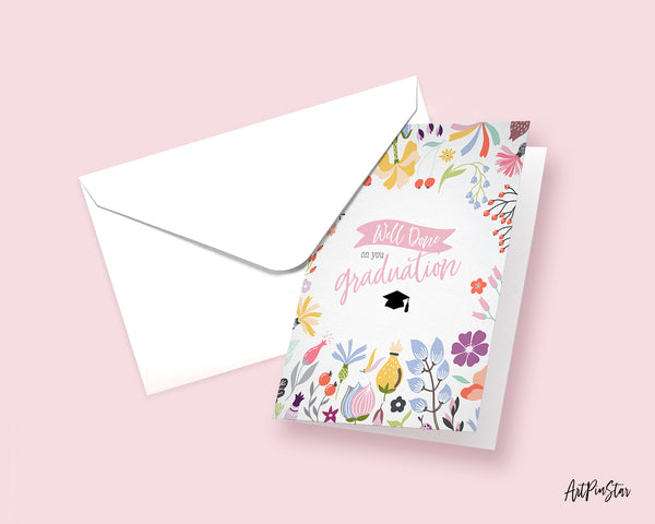 Well done on our graduation Personalized Achievement Gift Cards