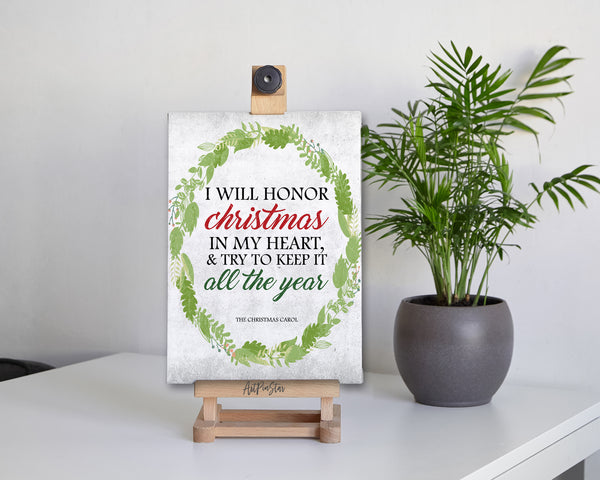 I will honor christmas in my heart-Religious Unique Cards-2641