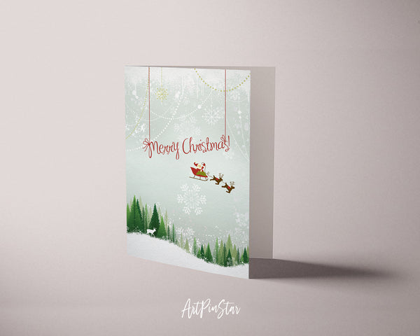 Merry Christmas Personalized Holiday Greeting Card Gifts