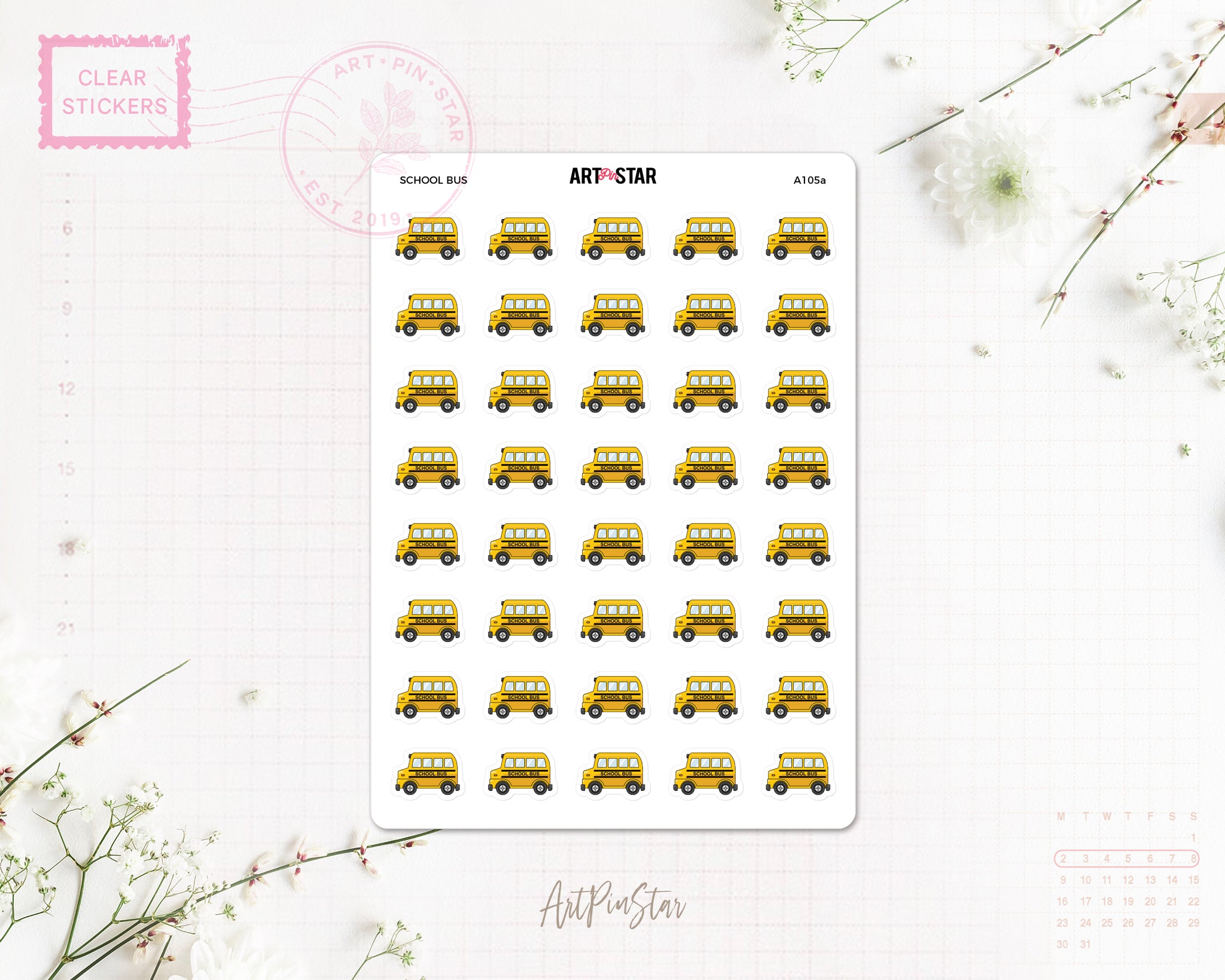 A105a | School Bus, Side