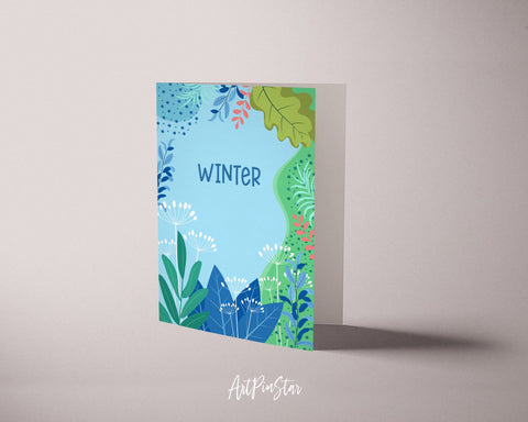 Nature Winter Customizable Season Greeting Cards