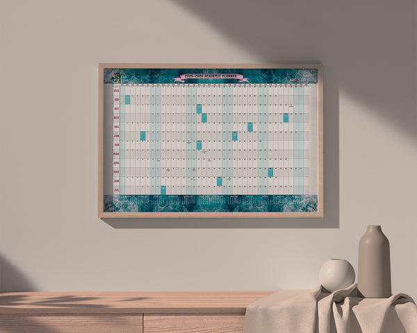 2025-26 Academic Schedule Customizable Yearly Wall Calendar