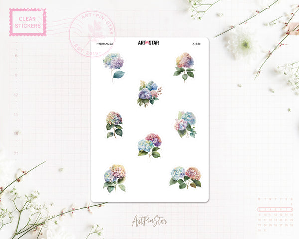 Flower Bouquet Clear Stickers