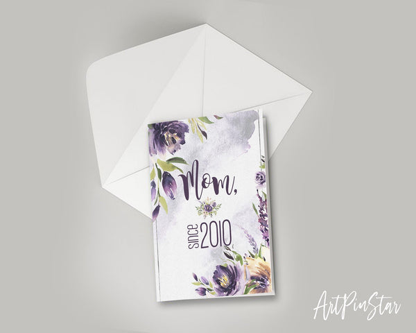 Mom since 2010 Mother's Day Occasion Greeting Cards