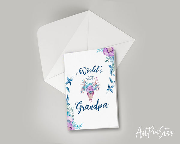 World's best grandpa Grandparents Occasion Greeting Cards