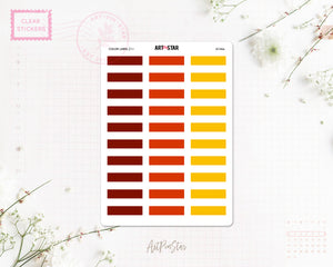 Color Label Clear Stickers