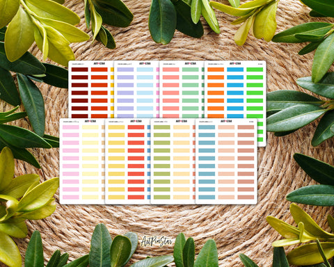 Color Label Clear Stickers