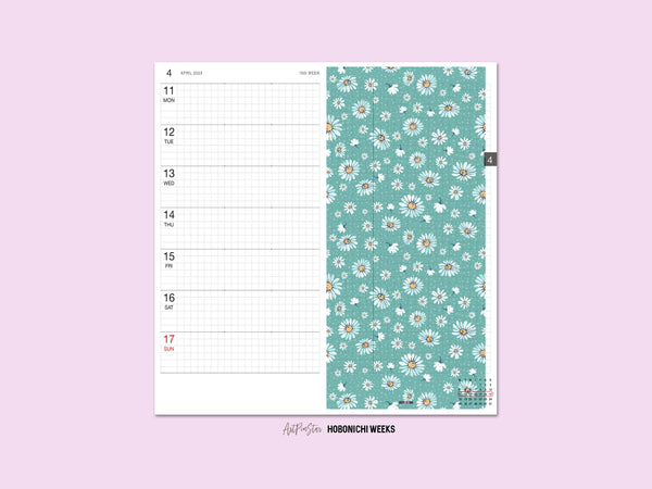 Daisy Flowers Personalized Vellum Dashboard, Pocket, 3.19" x 4.72"