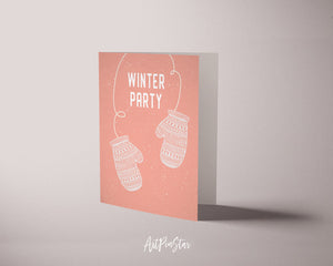 Winter Party Customizable Season Greeting Cards