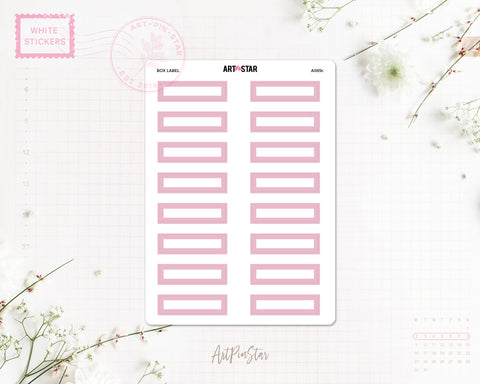 A089c | Box Label, Pink