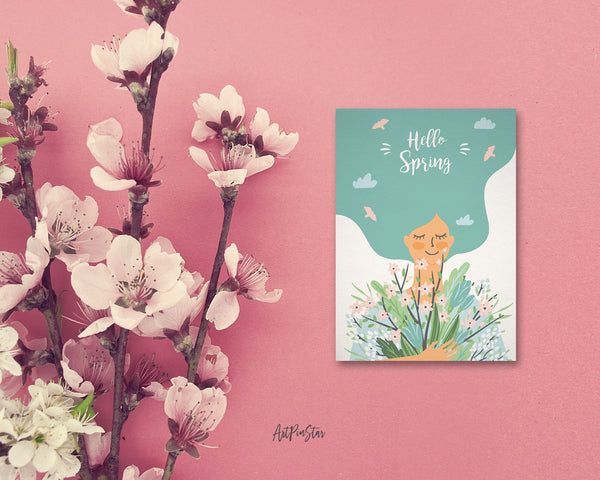 Hello Spring Customizable Season Greeting Cards