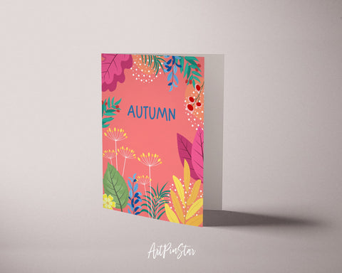 Nature Autumn Customizable Season Greeting Cards