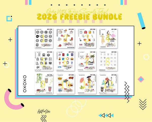 2026 12 Months Freebie Bundle