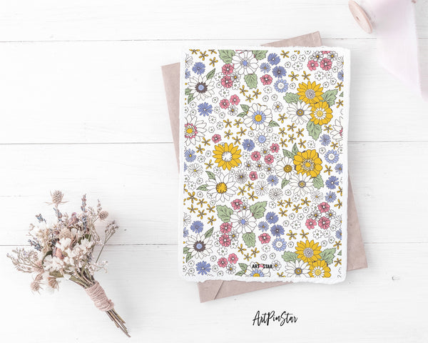 Boho Groovy Botanical Hippie Flower Personalized Vellum Dashboard