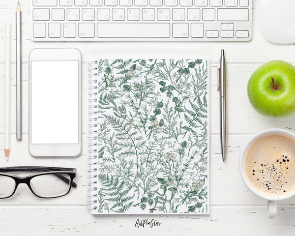 Botanical Coniferous Branches, Plants and Berries Personalized Vellum Dashboard