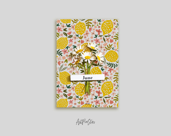 Lemon Flower Personalized Vellum Dashboard