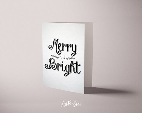 Merry and Bright Personalized Holiday Greeting Card Gifts