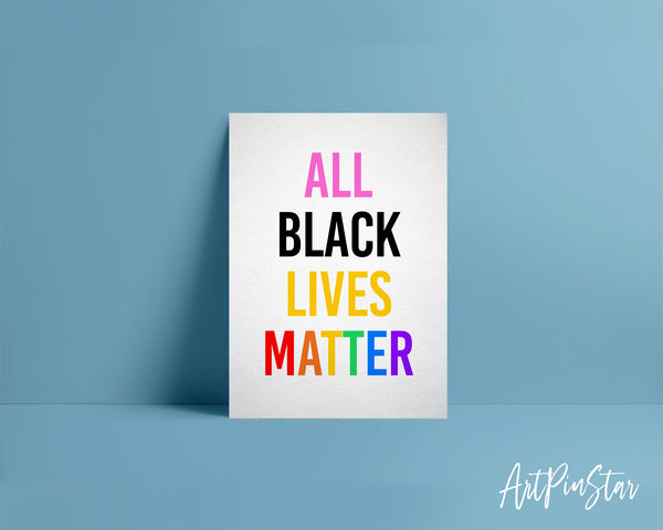 All Black Lives Matter LGBTQ Pride Cards