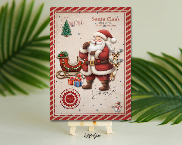 Santa Claus Official Letter Personalized Holiday Greeting Card Gifts