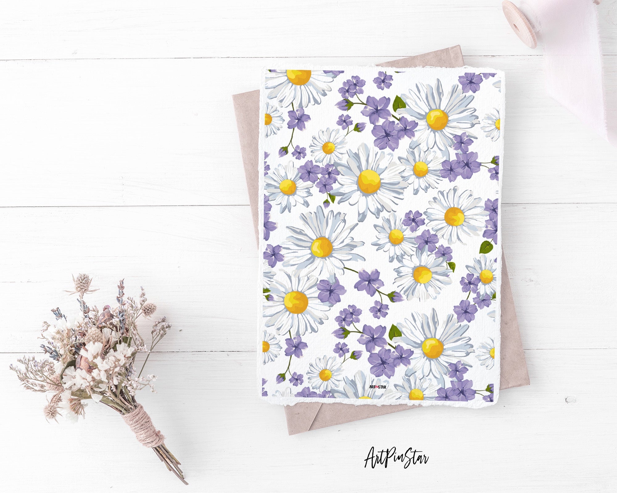 Camomile Wild Flower Personalized Vellum Dashboard