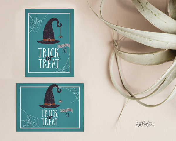 Trick or Treat October 31 Halloween Custom Holiday Greeting Card