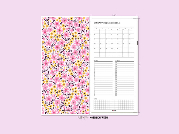 Spring Bouquet Floral Personalized Vellum Dashboard