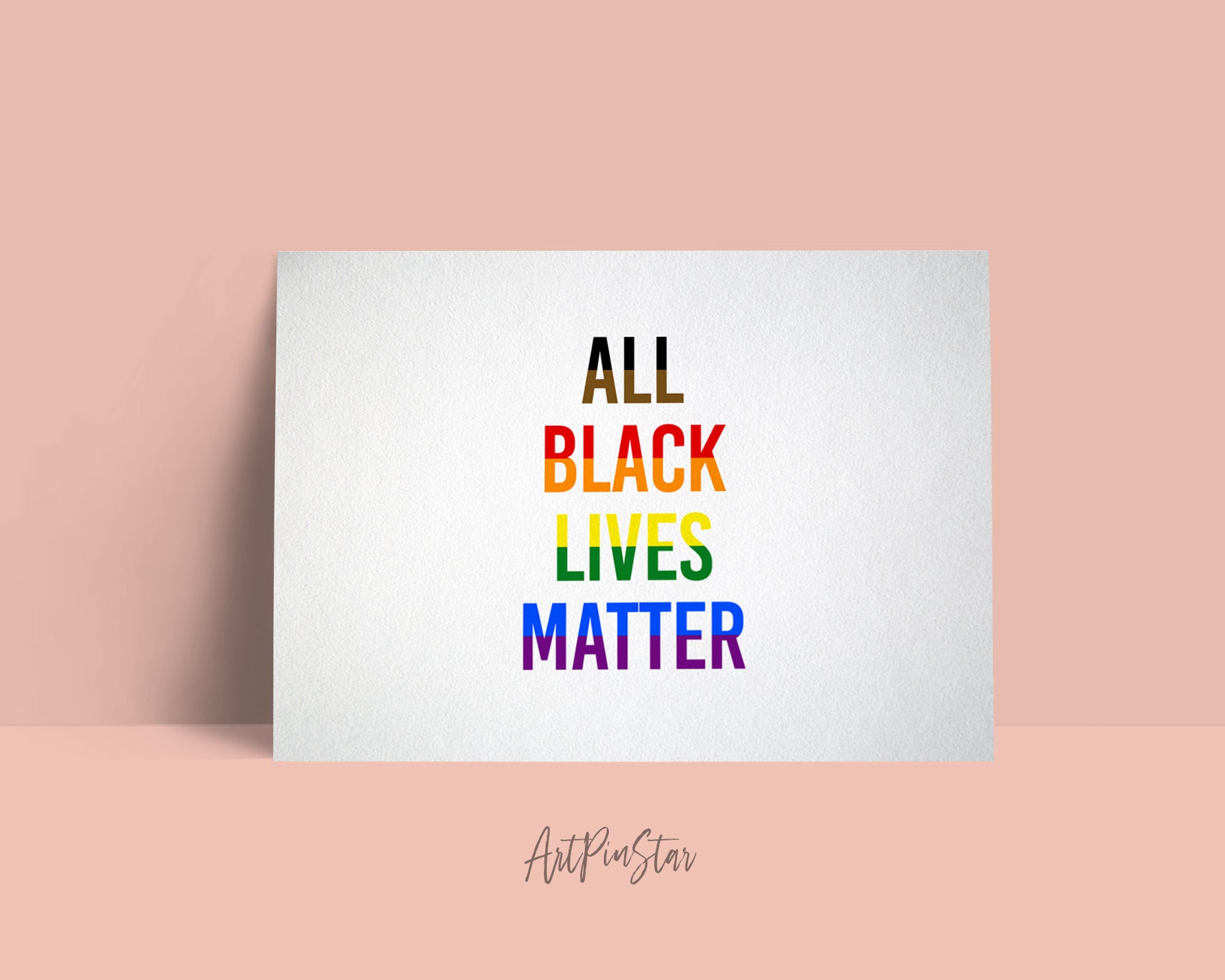All Black Lives Matter LGBTQ Pride Cards