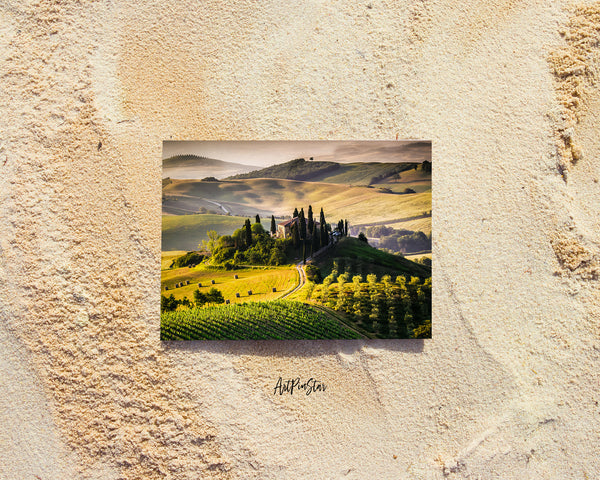 Vineyard Property Tuscany, Italy Landscape Custom Greeting Cards