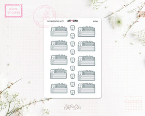 Orthodontics Appointment Planner Sticker, Gray