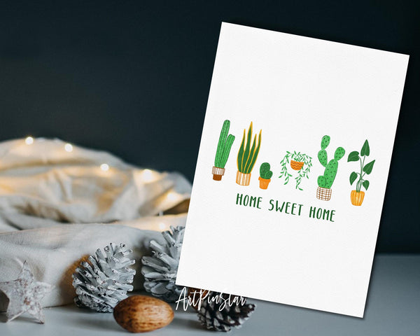 Home Sweet Home Botanical Garden Customized Greeting Card